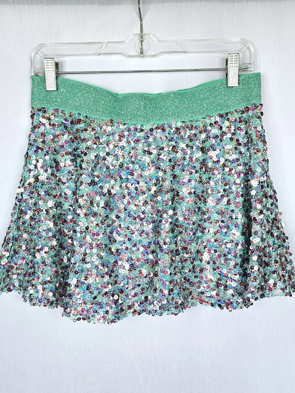 Justice Sequin Skort | Seafoam Green | Girls 14 | runDisney Disneybound